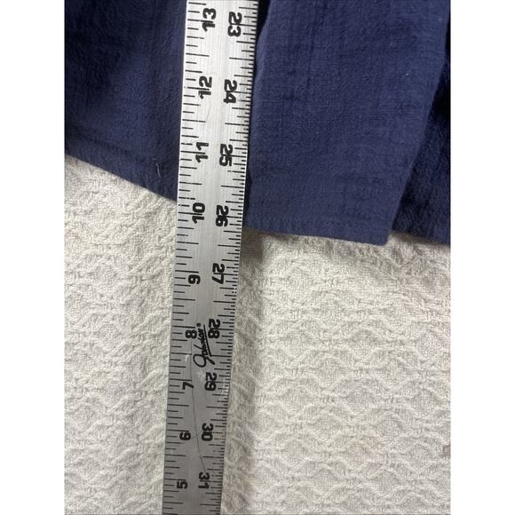 Banana Republic Sleeveless Blouse Women's Size Medium Solid Navy - Picture 5 of 11